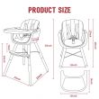 Premium Dual Height Wooden High Chair 