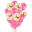 15-Piece Marble And Confetti Decorative Balloon Set