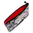 Hello Kitty Printed Zip Closure Flat Pouch, Travel Pouch, iPad Mini Case, Black