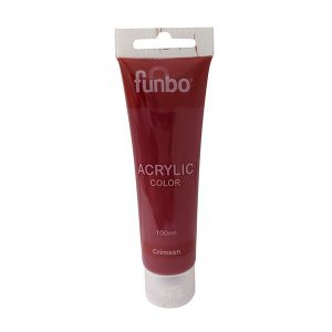 Funbo Acrylic Tube 100ml 01 Crimson