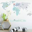 Tourist World Map Wall Sticker - Medium