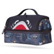 Nohoo Kids Insulated Lunch Bag Shark - Grey