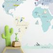 Tourist World Map Wall Sticker - Large