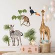 Tropical Safari Animal Wall Stickers