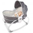 Cozy Rocker Bassinet with Wheels, Awning & Mosquito net