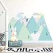 Nordic Mountains Wall Sticker - Mint