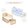 7 in 1 Convertible Kids Bed & Bedside Crib w