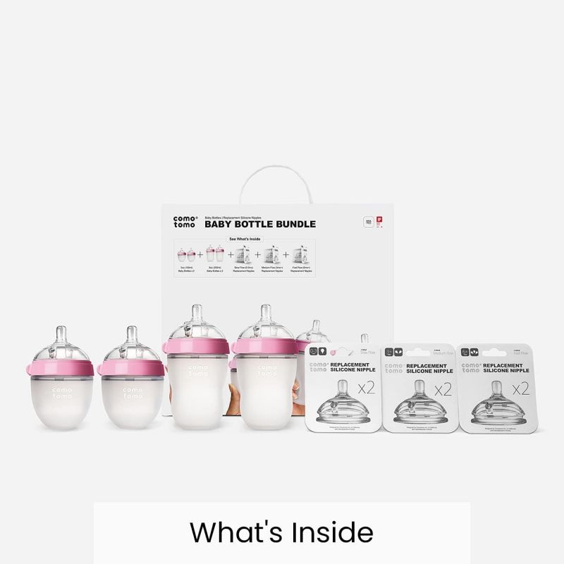 Comotomo baby bottle store bundle