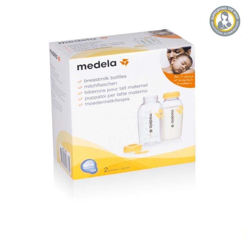 Medela Breast Milk Collection And Storage Bottles With Solid Lids