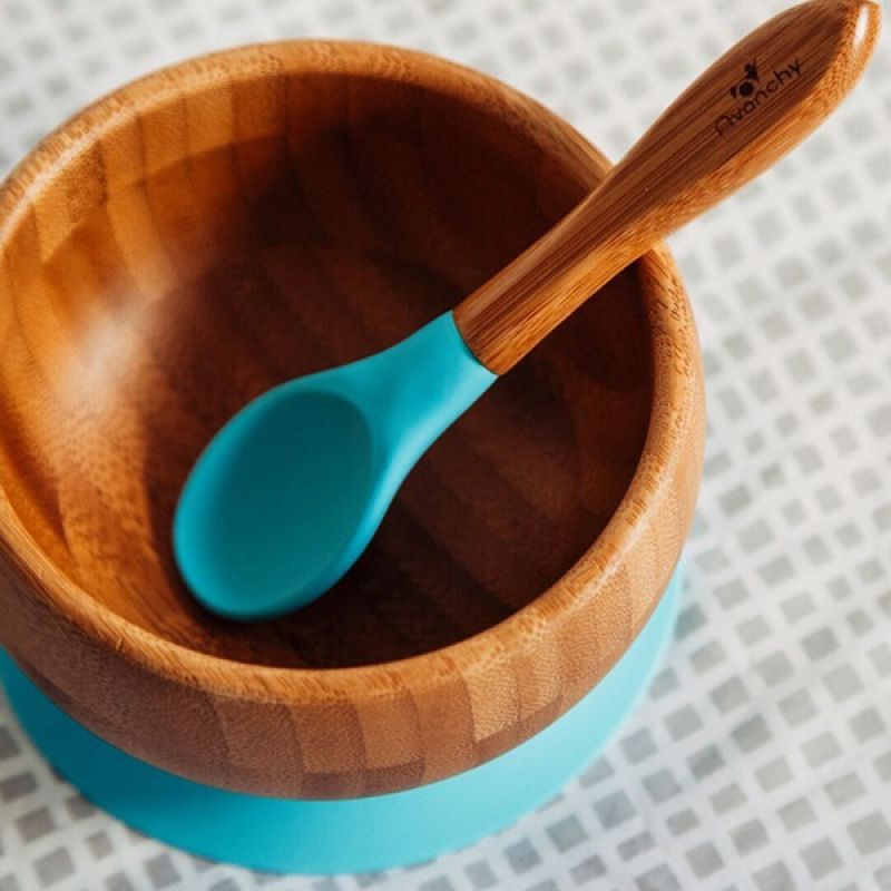 Avanchy Bamboo Suction Bowl & Spoon