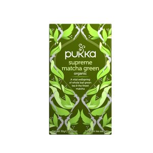 Pukka - Supreme Matcha Green, Organic Herbal Green Tea With Sencha, 20 Tea Bags