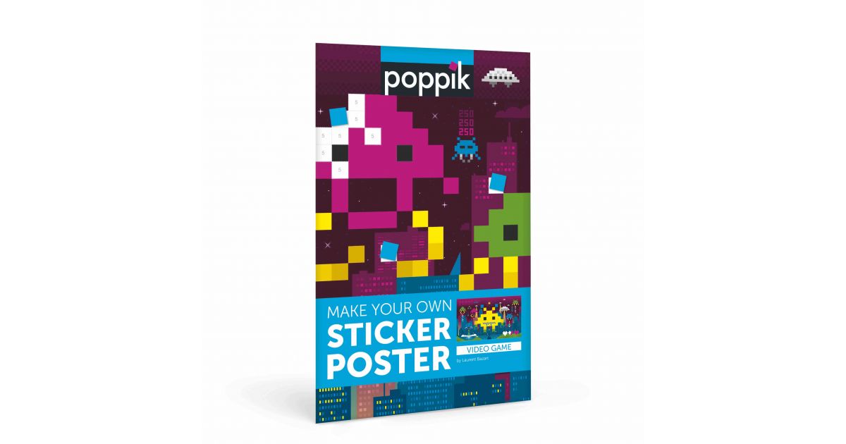 Poster & 1600 Creative stickers | Easy and fun activity | Poppik Stickers