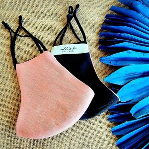 Womens Face Mask (PINK + BLACK)