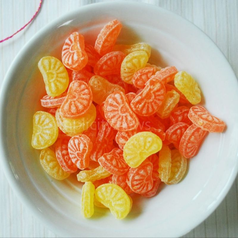 Orange candy dish sale