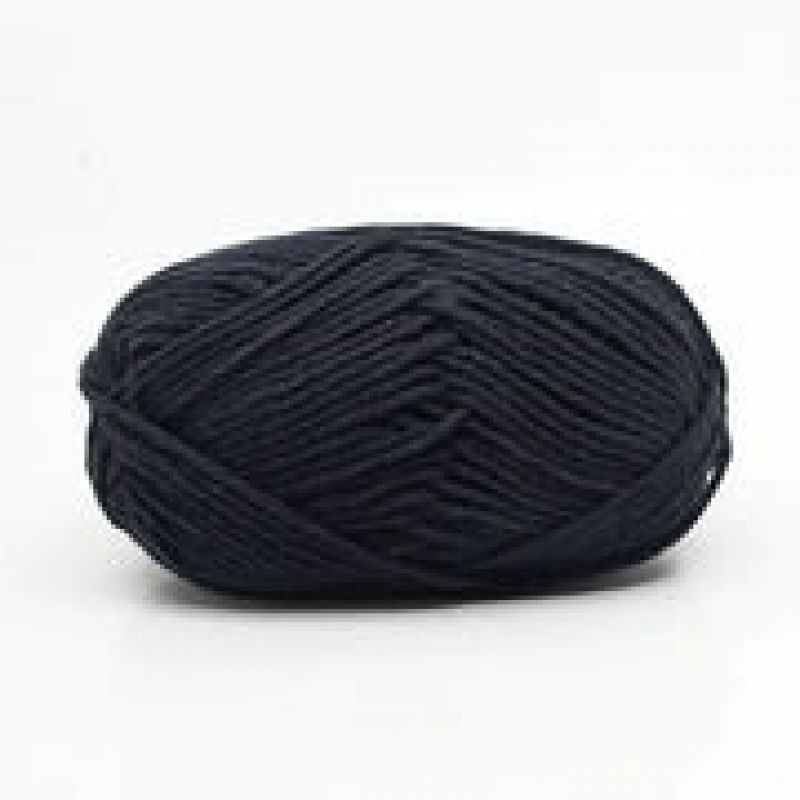 Buy Knitting Yarn Crochet 25g Black, Diy weaving cord string