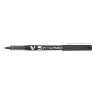 Pilot Hi-Tecpoint V5 Liquid Ink Rollerball Pen Fine Tip - Black