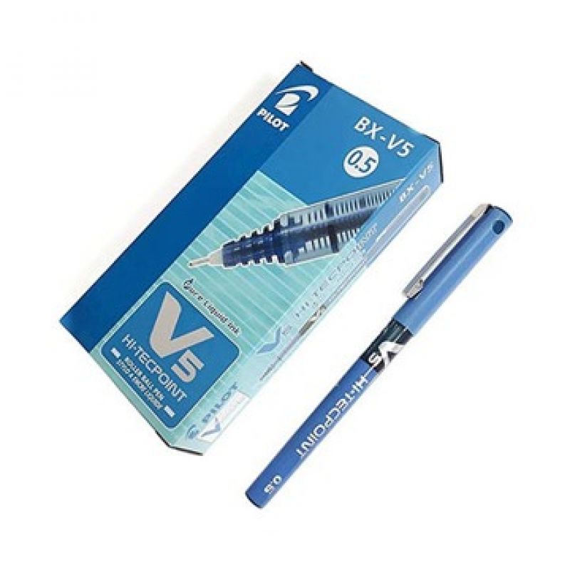 Pilot V5 Hi-Tecpoint Liquid Ink 0.5mm Rollerball Pen BX-V5 7 Colours  Available