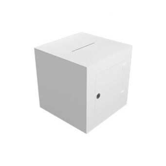 Acrylic Ballot White Box 30 X 30 X 30 cms	