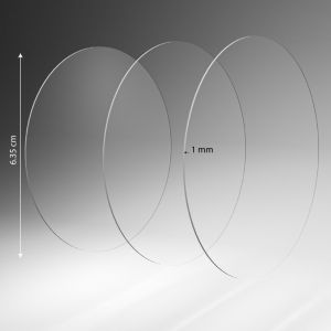 30 Pieces Clear Acrylic Circles 1mm (2.5 inch or 6.35cm) Acrylic Plastic Disc Transparent Round