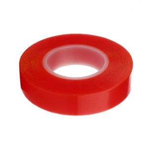 12mm Clear, Polyester Double Sided Tape With Red Liner