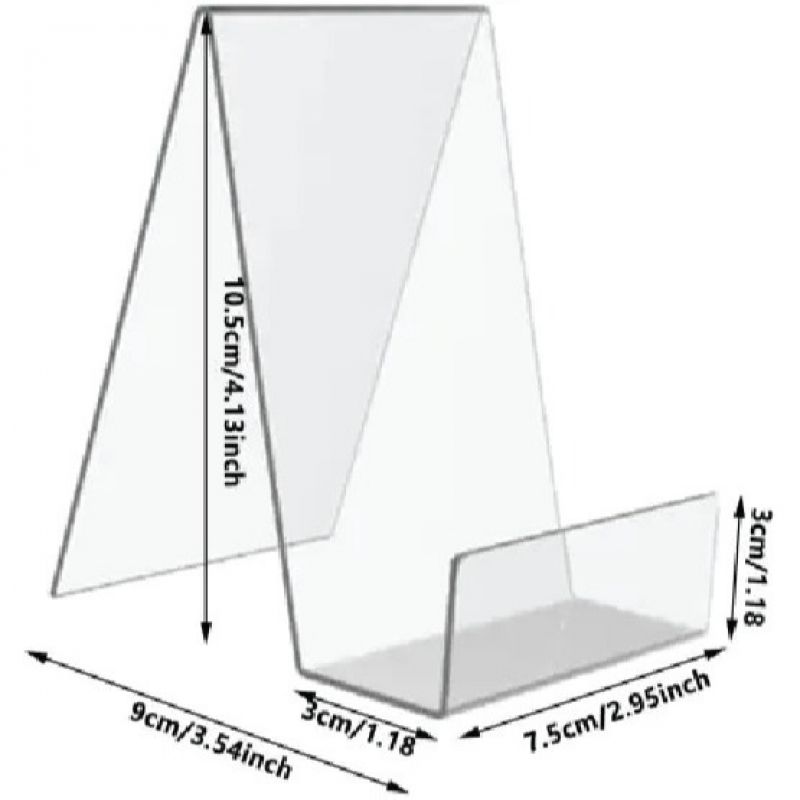 Modern Black Acrylic Book Stand - Sturdy & Angled Book Holder for Reading &  Displaying Your Favorite Books!