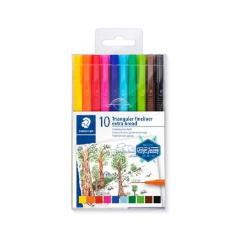 Staedtler Triplus Fineliner Extra Broad Set 10col