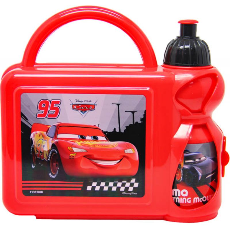 Buy Cars Lightning McQueen Lunch Box & Water Bottle Combo Set