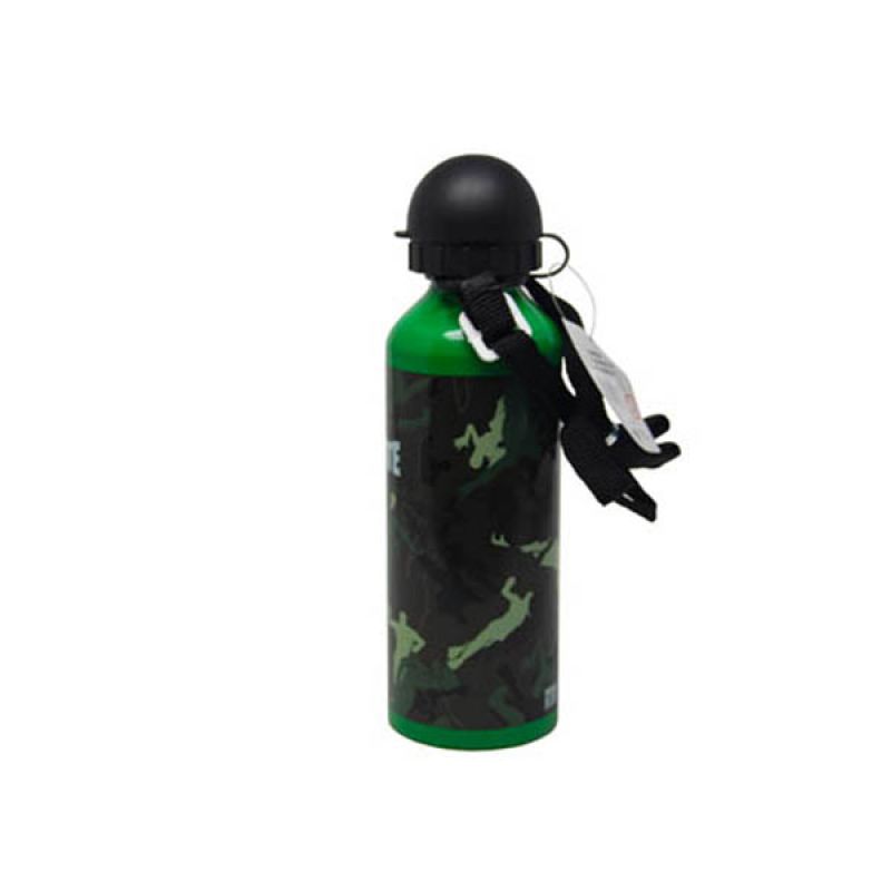 Epic Games - Fortnite - Metal Water Bottle W/Strap - Green