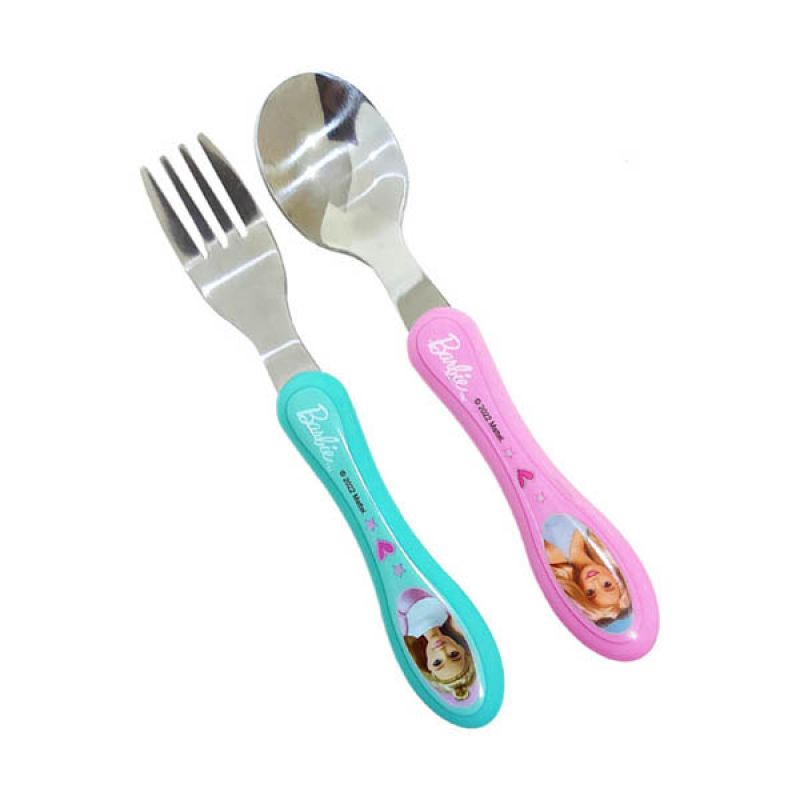 Barbie discount cutlery set