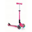 Junior Foldable Lights Scooter - Neon Pink