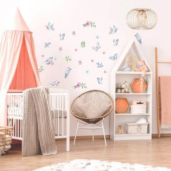 Birds and Butterflies Wall Stickers