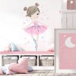 Pink Ballerina Star Wall Sticker