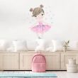 Pink Ballerina Star Wall Sticker