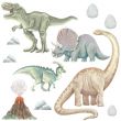 Dinosaur Volcano Wall Stickers