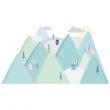 Nordic Mountains Wall Sticker - MintNordic Mountains Wall Sticker - Mint