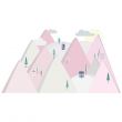 Nordic Mountains Wall Sticker - Pink