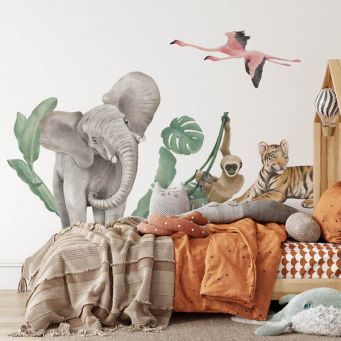 Elephant Safari Wall Stickers