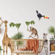 Tropical Safari Animal Wall Stickers