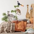 Tropical Safari Animal Wall Stickers