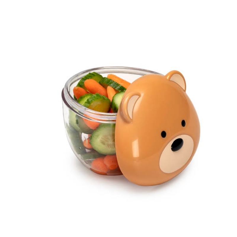 Melii Animal Lion Snack Containers with Lid - 1 Each