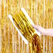 Perfect Party Supplies Gold Foil Fringe 