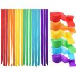 6-Piece Assorted Colour Crepe Paper Roll