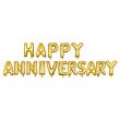 16-Piece Happy Anniversary Letter Balloons 17inch