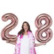 28th Birthday Party Decorations Latex Foil Balloon Set