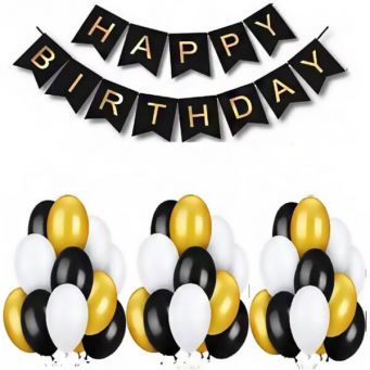 31-Piece Balloons with Happy Birthday Banner