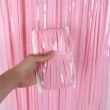 Foil Fringe Curtain Baby Pink