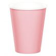 24-Piece Pink Poly Paper Hot And Cold Cup