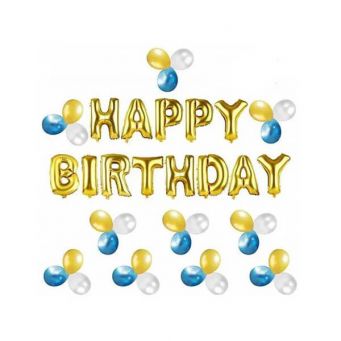 43-Piece Happy Birthday Foil Balloon