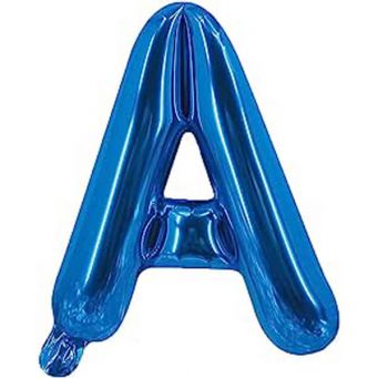 A Letter Blue Foil Balloon 16-Inch