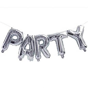 Foil Party Balloon Bunting 28cm
